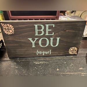 Wooden sign